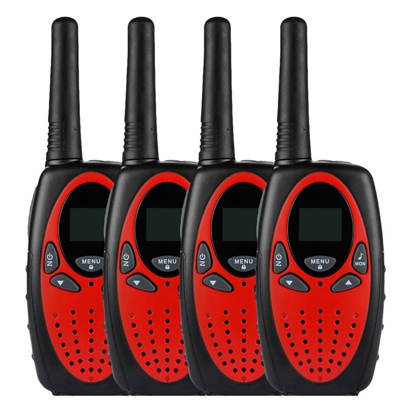4x radiouppsättning 8 kanaler walkie talkie pmr bärbar radio nå 5 km 2- vägs radio lcd-skärm uhf 400-470 mhz