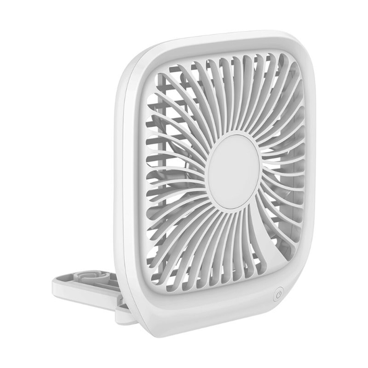 Hcalory bilvifte kjøler sammenleggbar stille vifte til bil baksetet luft tilstand 3 hastighet justerbar mini usb vifte skrivebord fan auto kjøling: Hvit