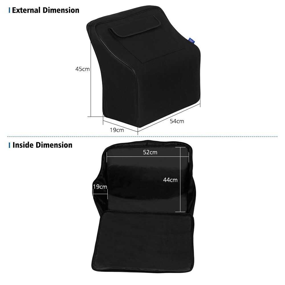Funda para acordeón de Piano, accesorios para instrumentos de teclado, bolsas Gig para Acordeones de Piano de Bajo 48/80/96/120, negro