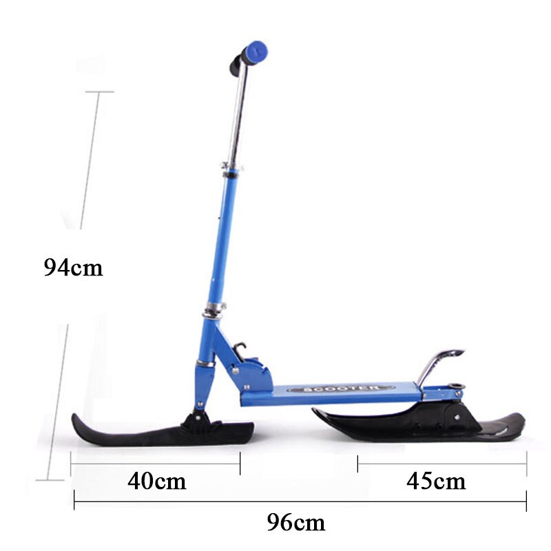 Faltbare Cabrio Roller für Kinder 2 Rad Schnee Und Straße Schiebe Räder für 4-14 Jahr Einstellbare Höhe Licht gewicht Roller