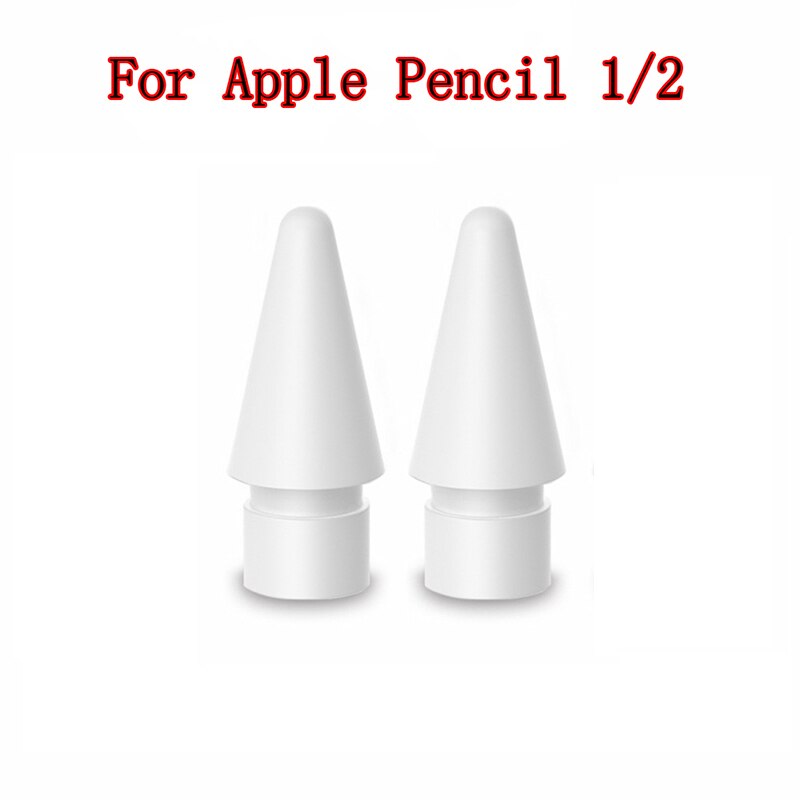 Per Apple Pencil Tip punta di ricambio di ricambio per Apple Pencil 1a 2a generazione di stilo per Apple pencil nib peilinc pencil Tip: 2 White pencil tip