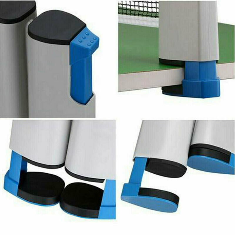 Table Tennis Net Portable Retractable Ping Pong Post Net Rack For Any Table 1 set of table tennis rackets ping pong