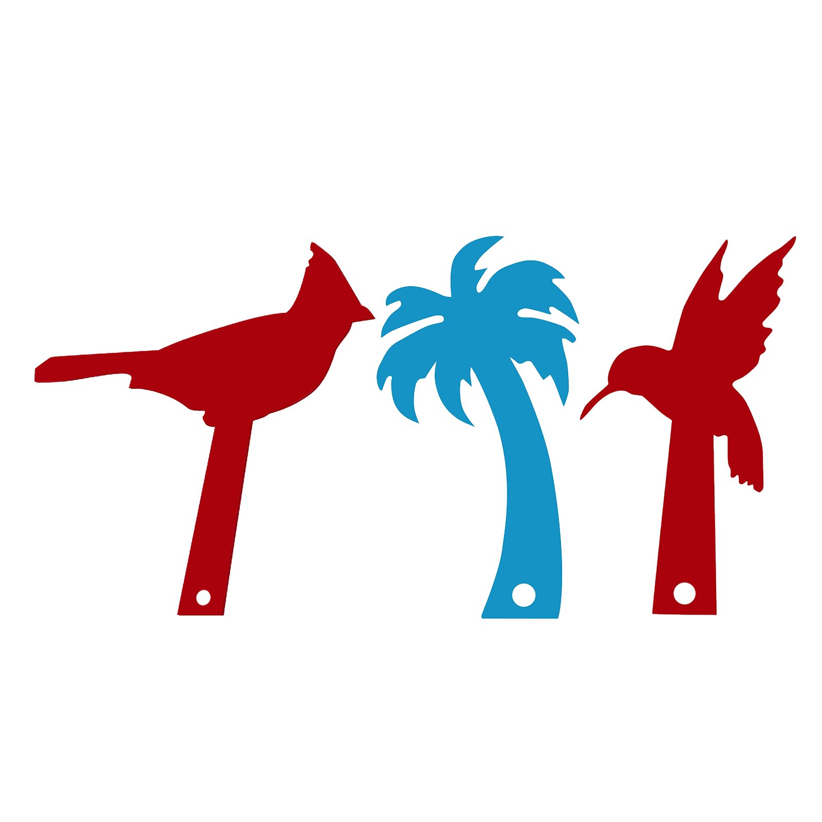 Universal Mailbox Post Box Acrylic Plastic Replacement Flag 1.5cm Hole All Weather