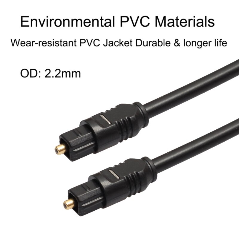Digital Optical Fiber Audio Kabel Flexibele Plug-en-play Connector Cord Voor Televisie Computer Digitale Camera