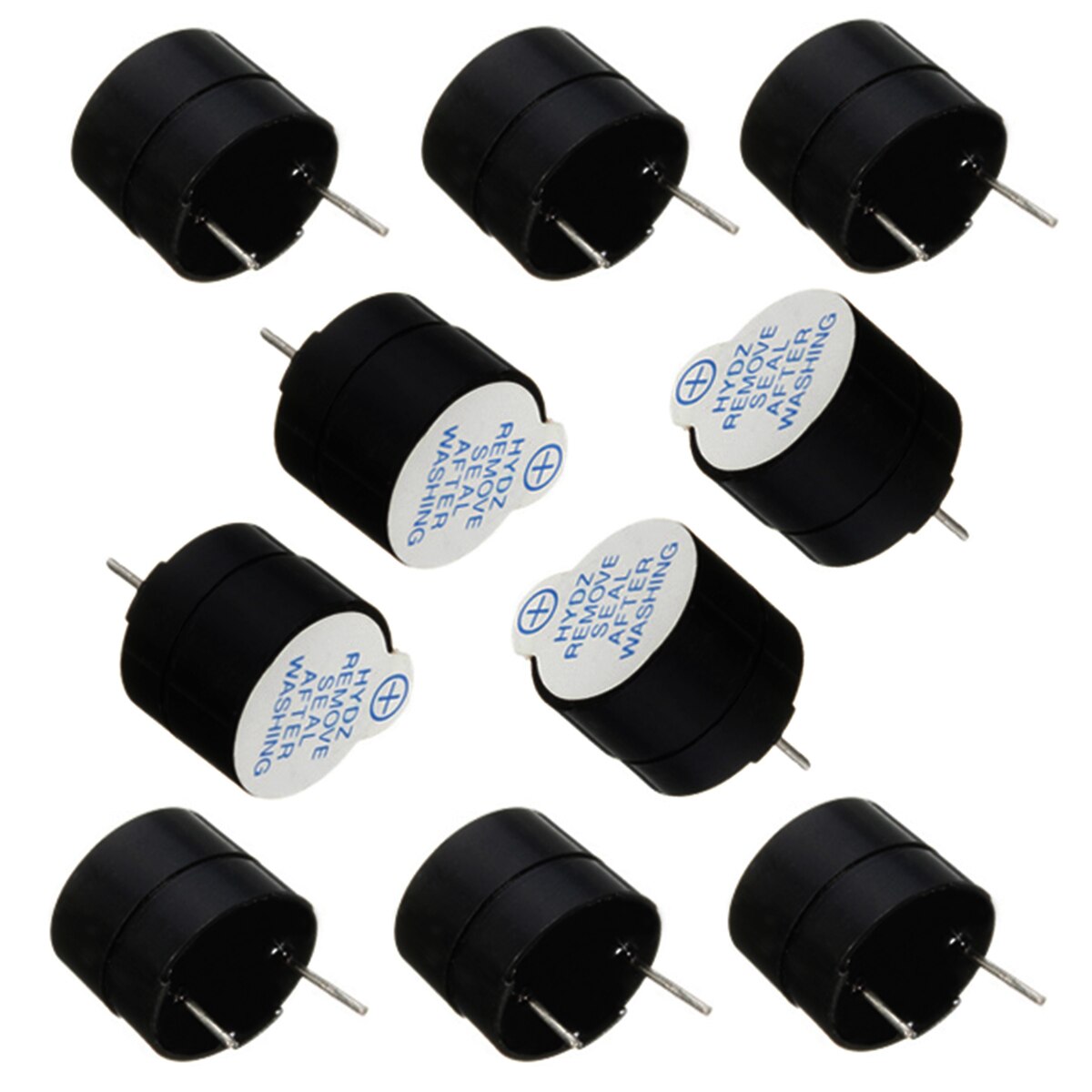 Elektrisch Piëzo-alarm 3-24 V Actief Zoemermodule - Buzzer Akoestisch Alarm Timer Alarmsensoren Lengte 100 Mm