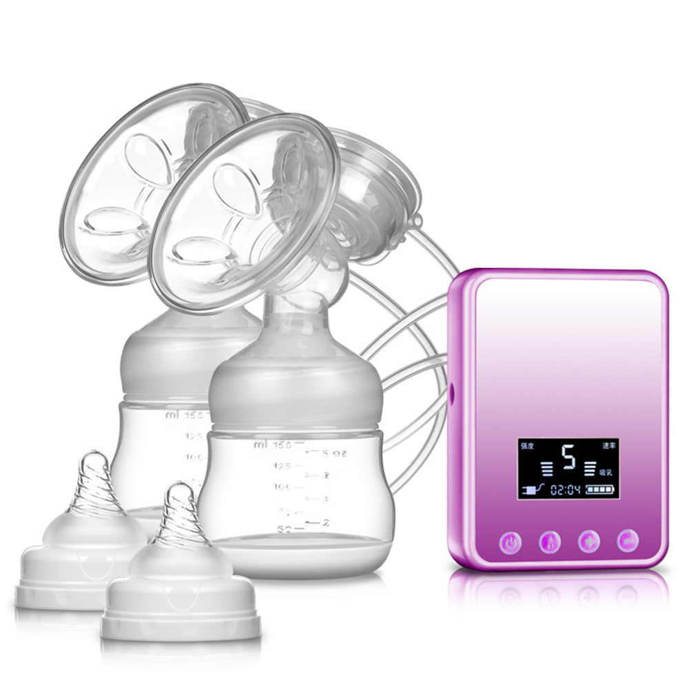 Milk Pump Electric Breast Pump Silicone Rechargeable Mute Milker Cleanable and Portable Breast Milk Pump for Postpartum Mother