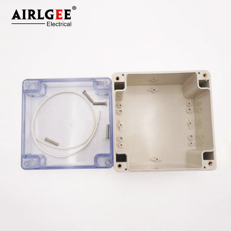 120 * 120 * 90mm IP65 plastic transparent cover plastic electrical waterproof junction box outdoor electrical box sealed monitor