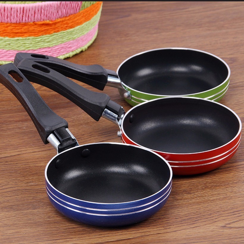 12 CM Mini Leuke Omelet Ontbijt Mini Aluminium Steelpan Pannenkoek Ei Koekenpan Non-stick Pot Kookgerei Keuken Accessoires