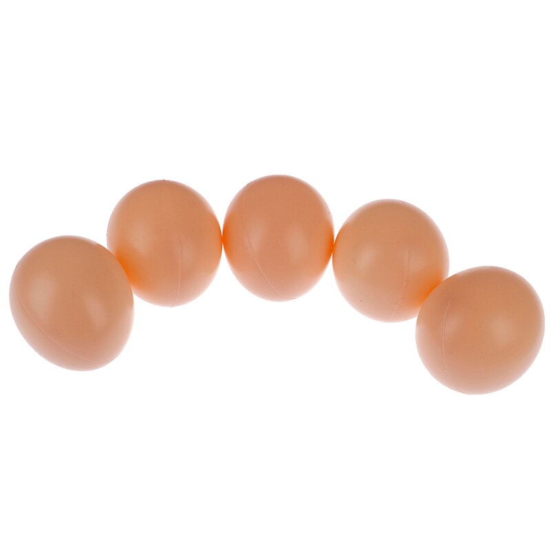 5 pièces faux oeuf factice poule volaille poulet blague blague en plastique oeufs fête décor nouveauté jouet pour enfants bricolage