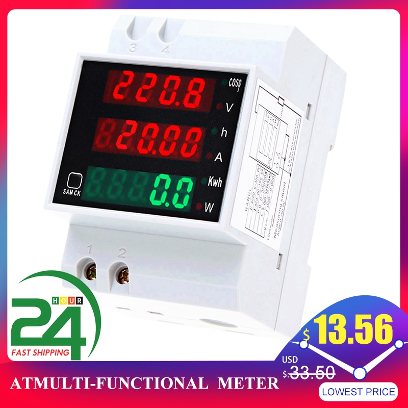 Digital Energy Meter Multifunction Din Rail Power ... - Grandado - View #5