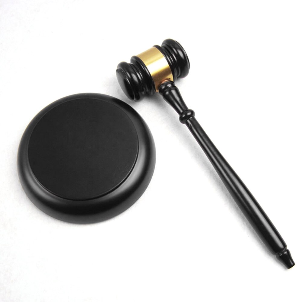 Mazo de corte Vintage hecho a mano, bloque de sonido de madera, martillo de subasta duro, mango largo, portátil