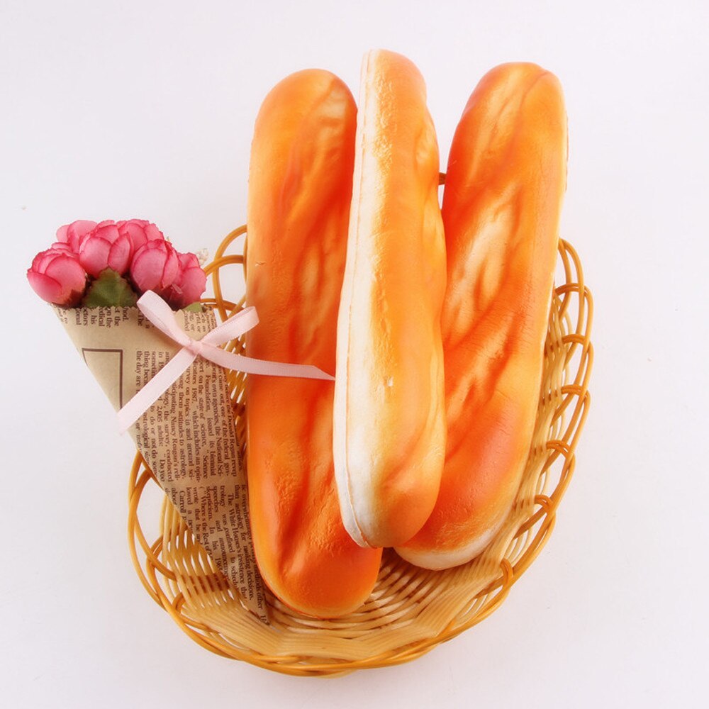 Relax toy Squishy Simulation Long Strip Bread Bread Phone Straps squishies soft scented Slow Rising Bun Charms Toy D301225