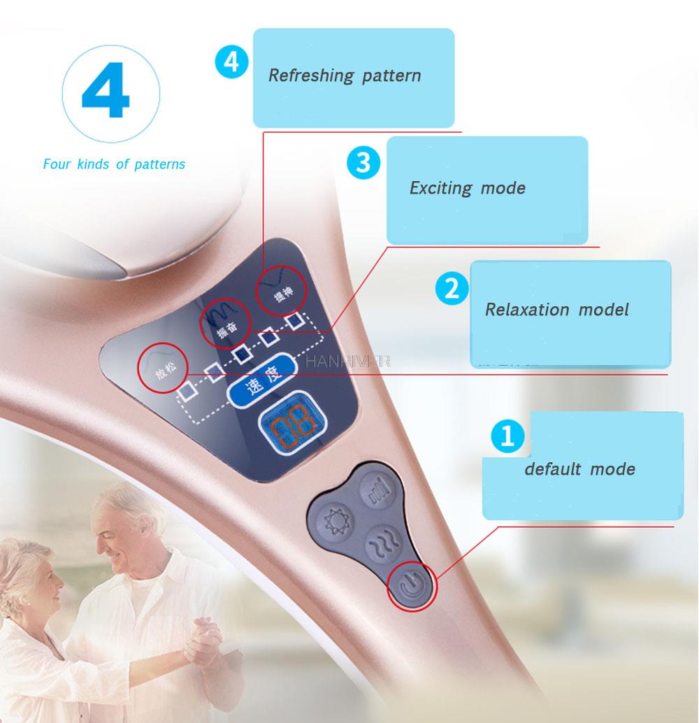 Double slider massage stick dolphin massage device electric cervical vertebra multifunctional the hammer meridiarns internality