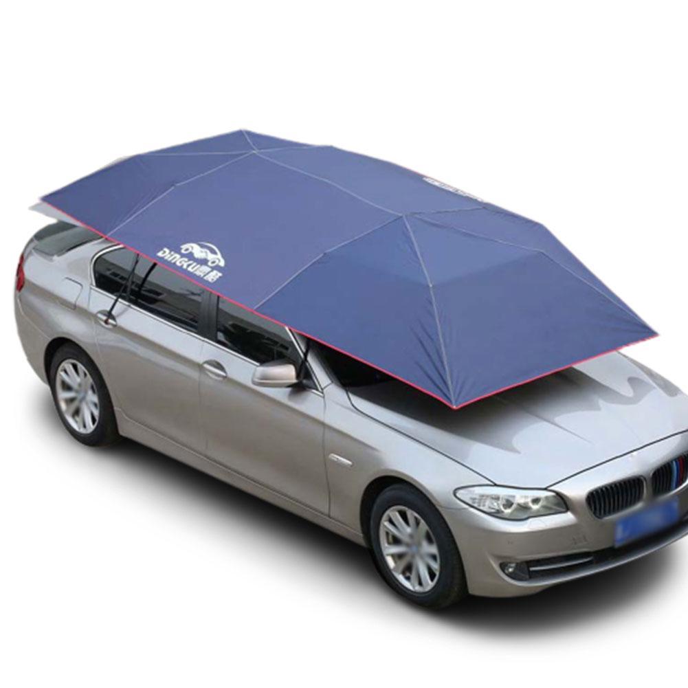 400x210 cm Car Cover Sun Shade Cover Car Protection Umbrella Oxford Cloth UV Resistant Foldable Car Tent Roof Anti-UV Protection