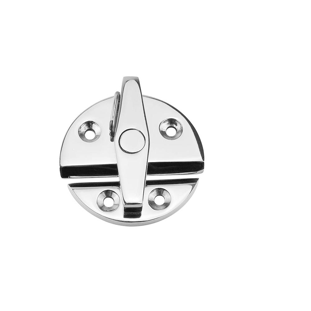 2PCS Marine Grade 316 Stainless Steel Boat Door Cabinet Hatch Round Turn Button Twist Catch Latch Marine Hardware Accessories