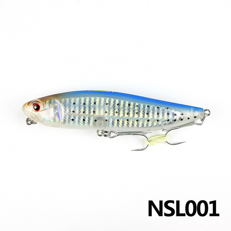 NOEBY 1 pièces Leurre De Pêche 115mm/25g D'eau Crayon Leurre Dur Peche Souple Gros Dur Bionic Appâts Leurres VMC Crochets Aigus: NSL001