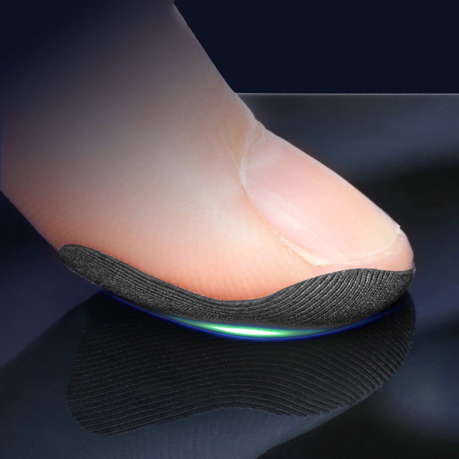 Atmungsaktive gaming-fingerlinge für die fingerkuppen, schweißabweisend, für touchscreens, empfindliche handy-touchscreens, 10 stück
