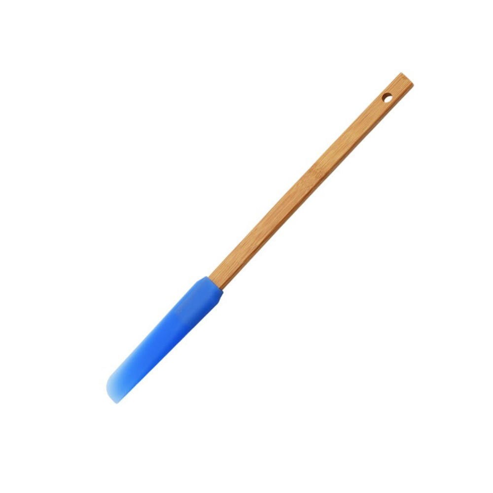Espátula de silicona para repostería, espátula antiadherente para cocinar mantequilla, raspador de galletas, Espátulas para hornear pasteles con mango de madera largo: Default Title