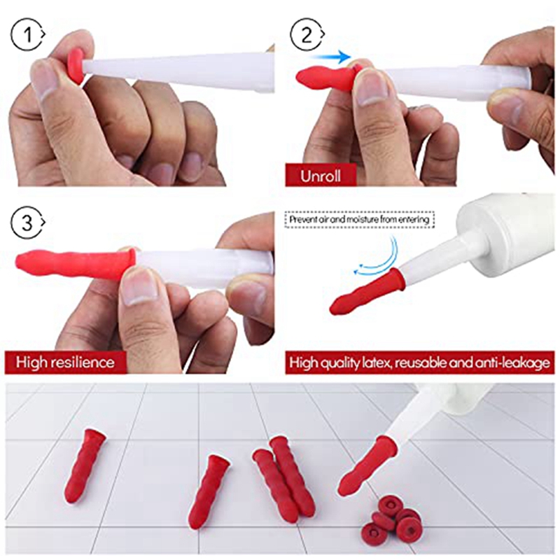 Caulking Tool Kit Sealant Nozzle,16PCS Silicone Tool Set Silicone Cartridge Tip Cutter Nozzle Needle Brush And Caulk Cap