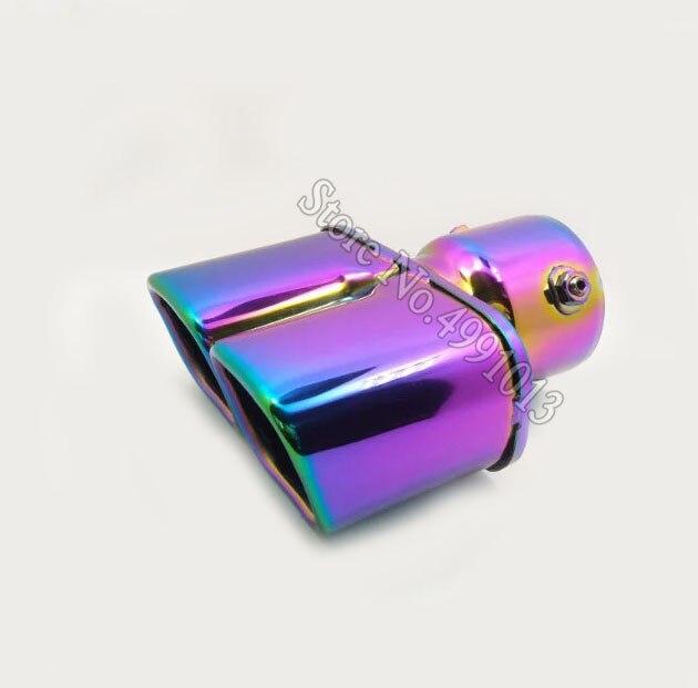 For Honda element car stickers cover muffler exterior back end pipe dedicate exhaust tip tail outlet ornament 1pcs: B1013Ma73