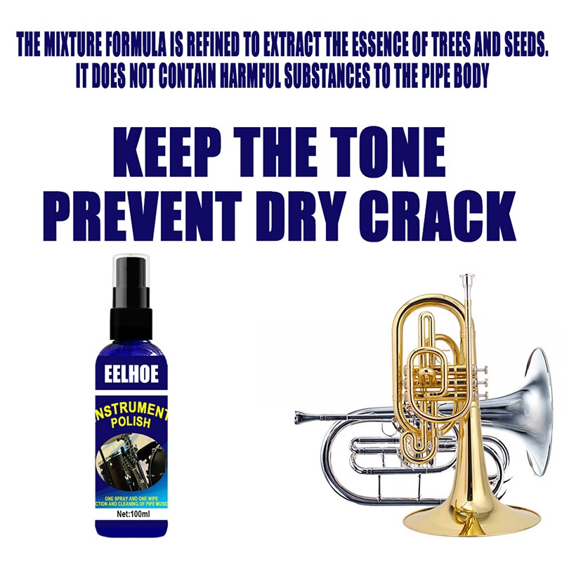 Wind Instrument Cleaning and Care Product Lubricating Cleaning Polishing Agent HKS99