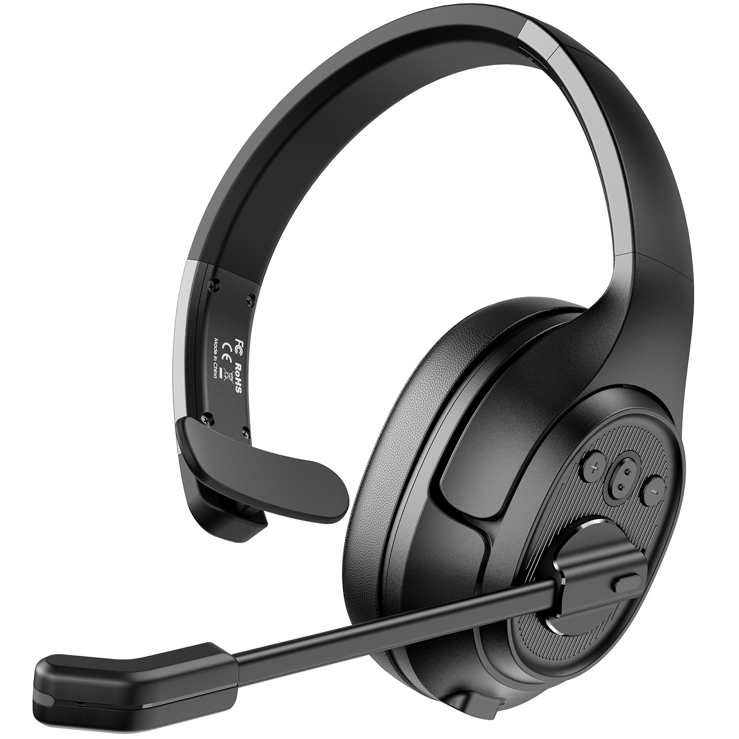 EKSA-auriculares inalámbricos H1 con micrófono, cascos con cancelación de ruido ambiental, Bluetooth, para centro de llamadas: Default Title