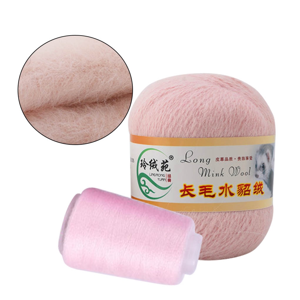 Morbida Lana di Visone sentiero E Filati A Mano a maglia di Lusso Lungo-di lana Cachemire Lavorato A Maglia uncinetto sentiero E Filati per L'autunno