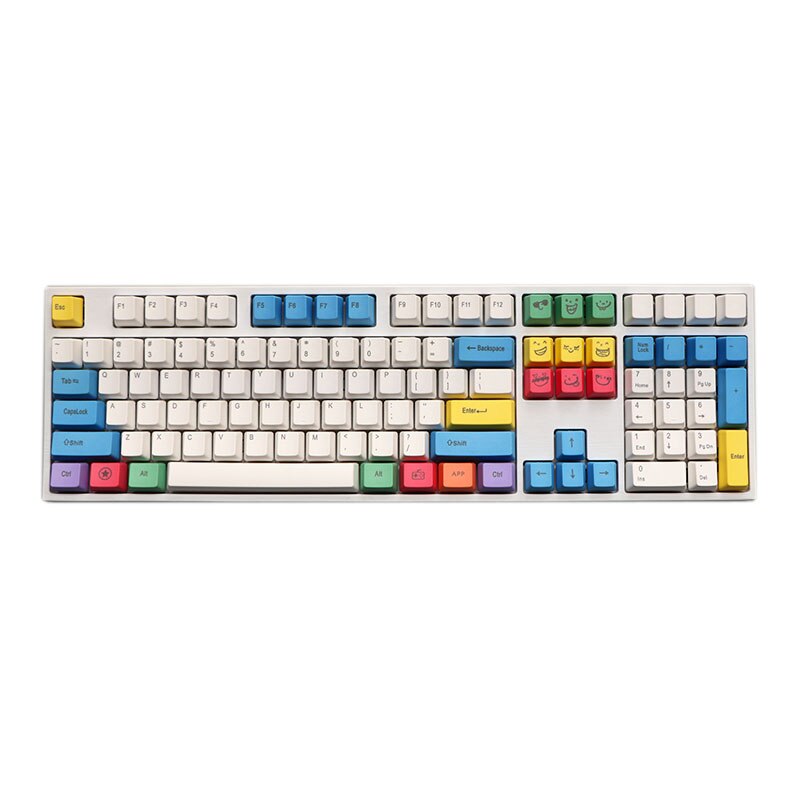 Copritasti Tastiera meccanica PBT Gesso di Colore Set keycap GH60 FFC660 64 tasti 87 eys 104 tasti 108 tasti Chiave Cap