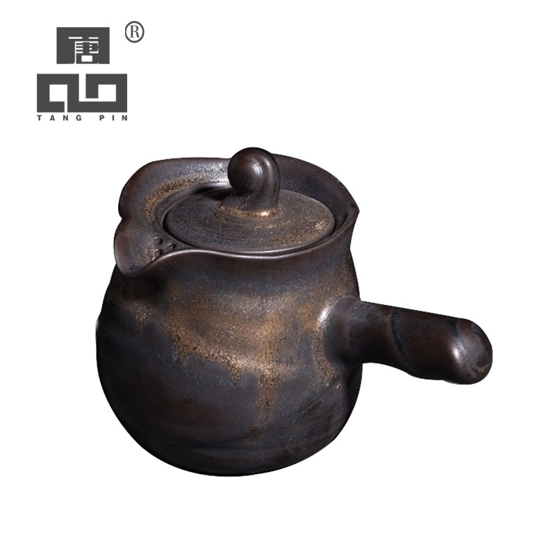 TANGPIN japanese ceramic kyusu teapot vintage side handle tea pot drinkware 200ml