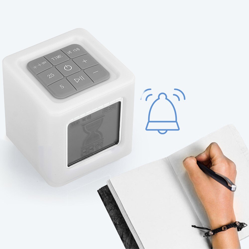 Cube LED Timer Kitchen Cooking Learning Hourglass Timer Glowing Night Light Countdown Work Exercise Time Management Clock
