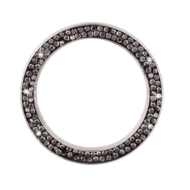 Car Ignition Button Ring Interior Stickers Universal Car Start Switch Rings Auto Decorative Circle Keys: BK