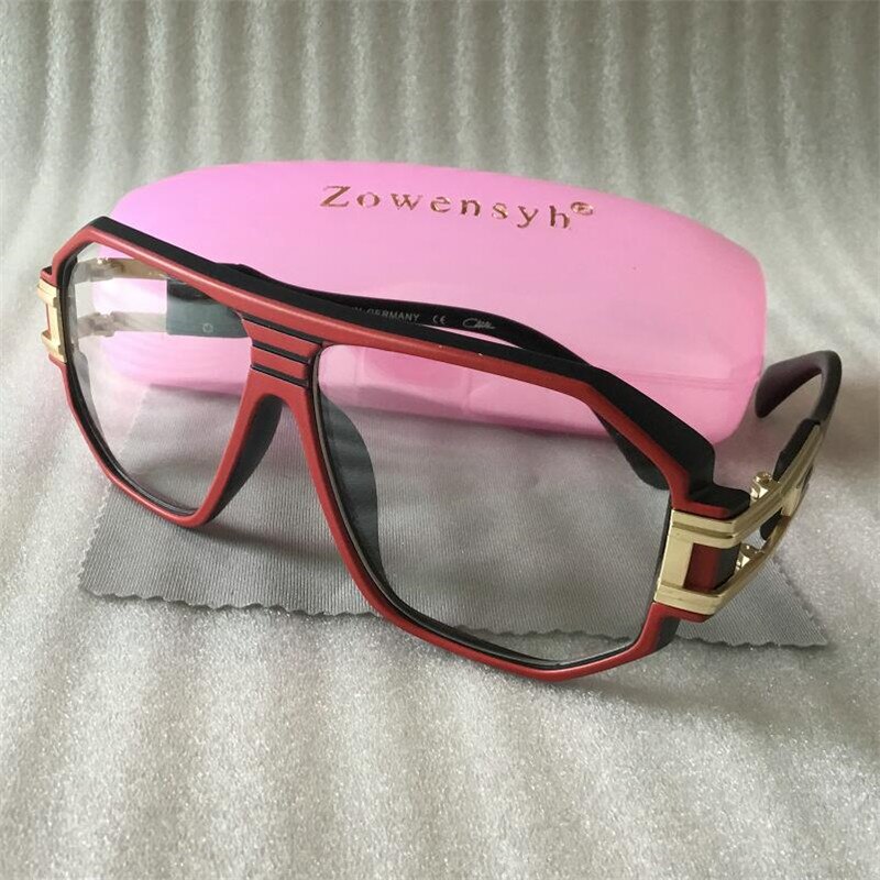 Zowensyh Big Size 624 red Sunglasses Women Hollow Out Frame Gradient Vintage Shades Oversized Sunglasses Luxury glasses