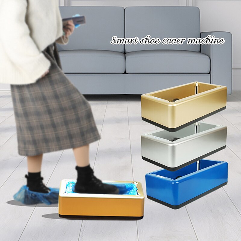 Automatic Shoe Cover Dispenser 100pcs Shoe Covers Automatic Machine One-time Film Machine Foot Set Shoes Home Office