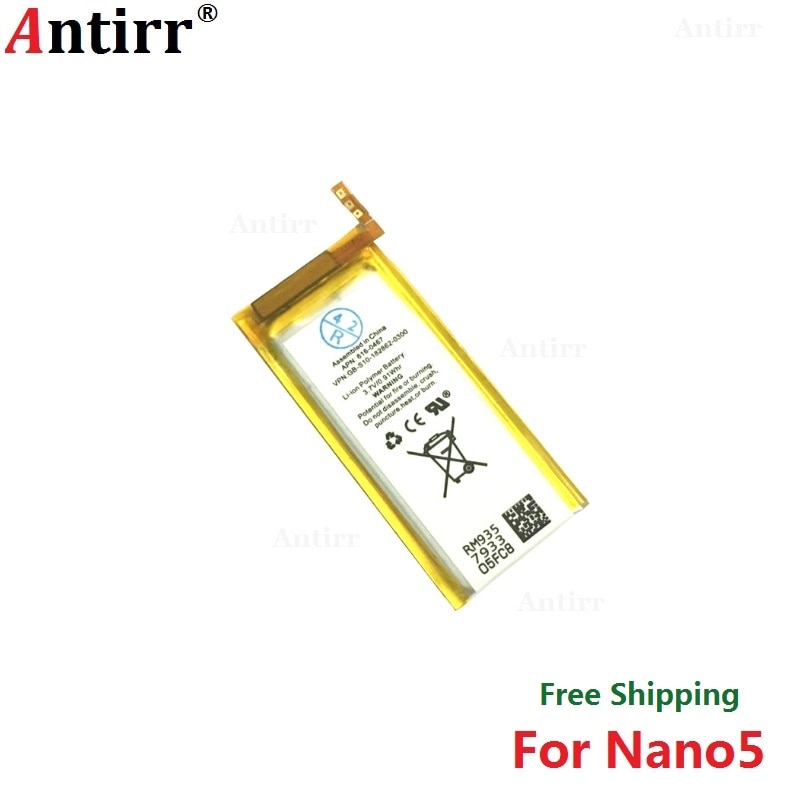 Antirr Vervanging Batterij Voor ipod Nano5 5G 5th Generatie MP3 Li-Polymer Oplaadbare Nano 5 616-0467 Batterijen