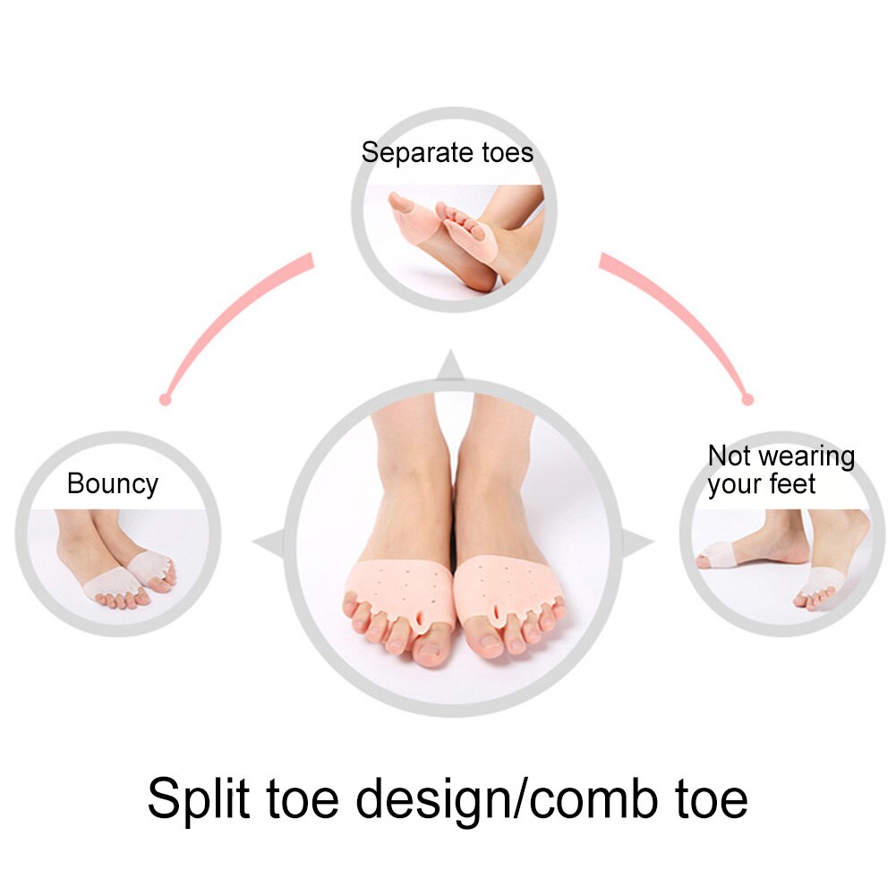 2Pcs Honeycomb Toe Hallux Valgus Correctors Separator Bunion Relief Straightener
