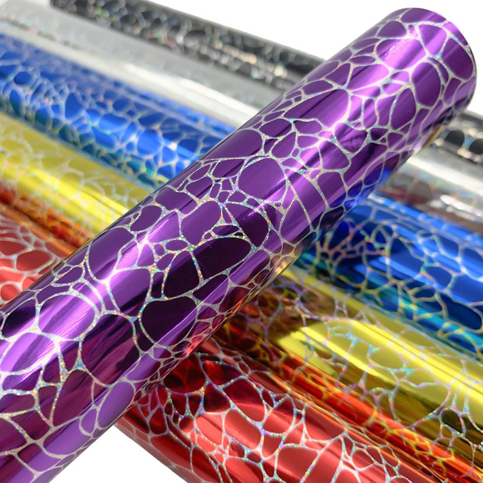 Papel de transferencia autoadhesivo permanente, paquete de vinilo mezclado colorido holográfico, trazadores de vinilo, prensa de calor, manualidades de impresión