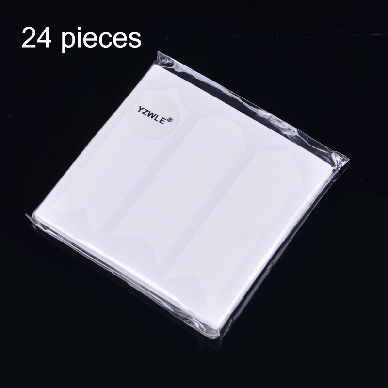 24 Designs Nail Art Guide Tips From Fringe Guides DIY Sticker 3D Manicure Polish Hollow Stencils French Nails