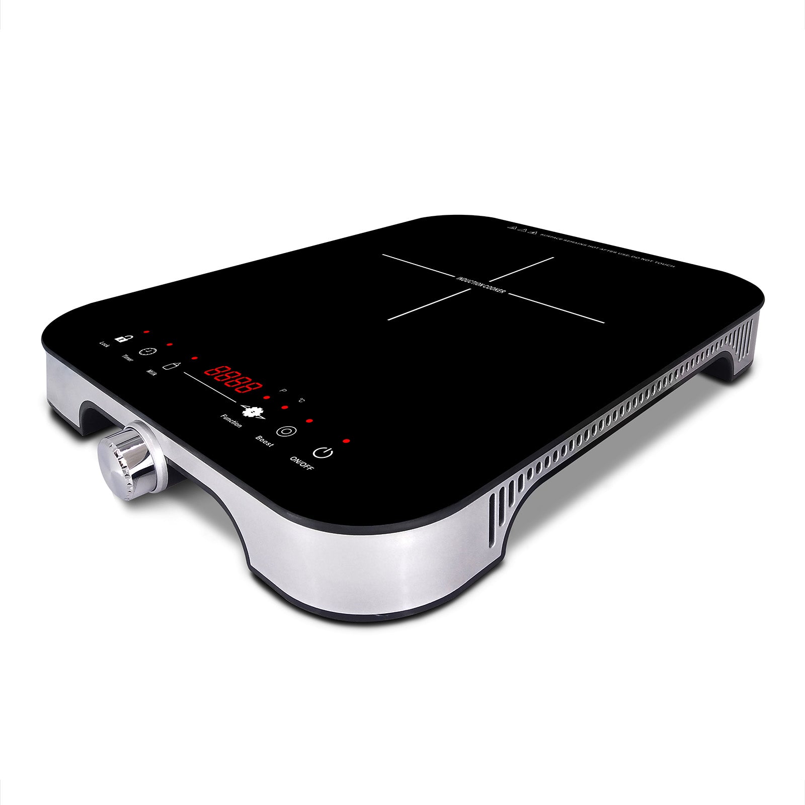 Hob induction 1 Fire RED ROCK Black 1800W