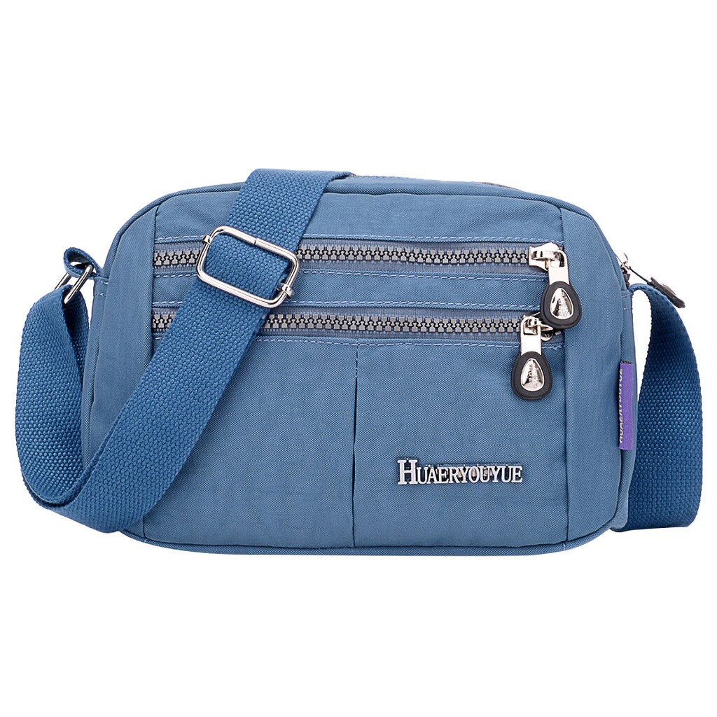 Damska torba na ramię projektant nylonowa torebka damska torba na ramię wodoodporne dziewczyny Messenger torby Crossbody kobiety w magazynie # T1G: Light blue 