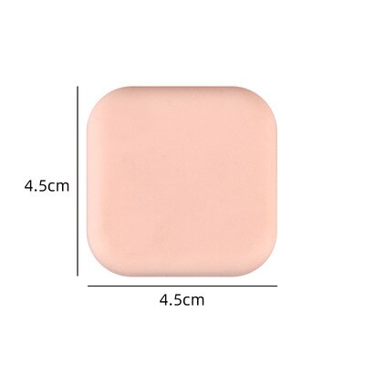 3Pcs Silicone Stopper Deur Mute Stickers Deurstopper Bescherming Porte Pad Deurstopper Silicon Rubber Hardware Bumper Muur Mat: 4.5 cm Square Pink