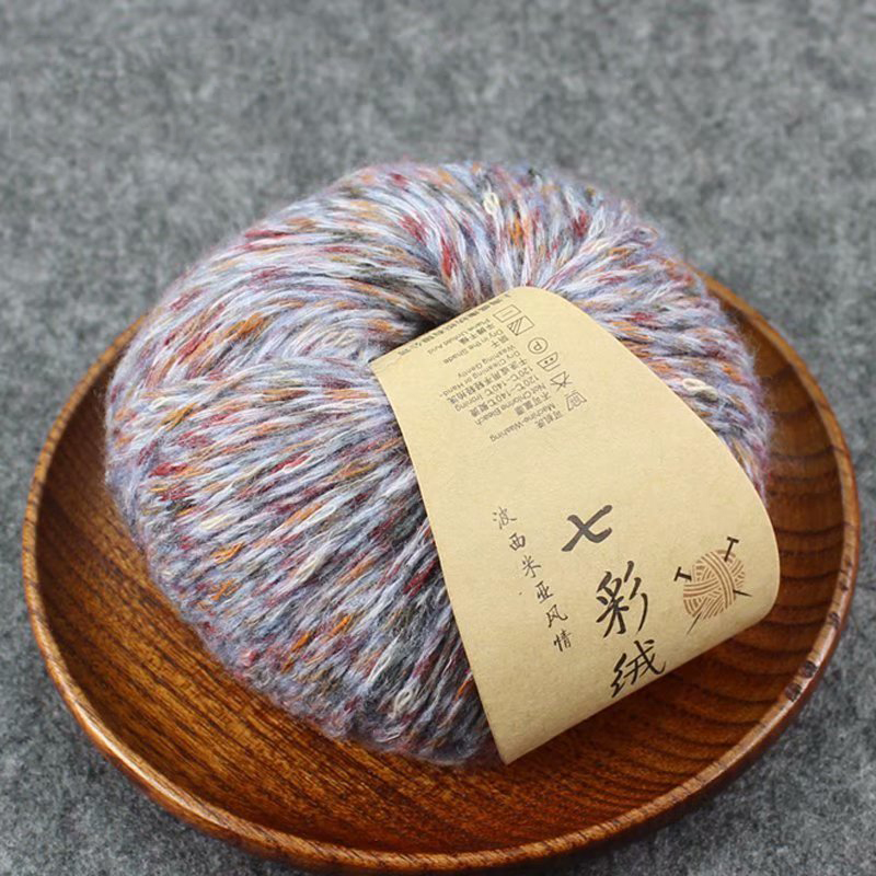 Kleurrijke Wollen Garen Zoete Katoenen Baby Breiwol Garen Dik Garen Fiber Fluwelen Garen Hand Breien Trui Wol Haak Garen: WHITE