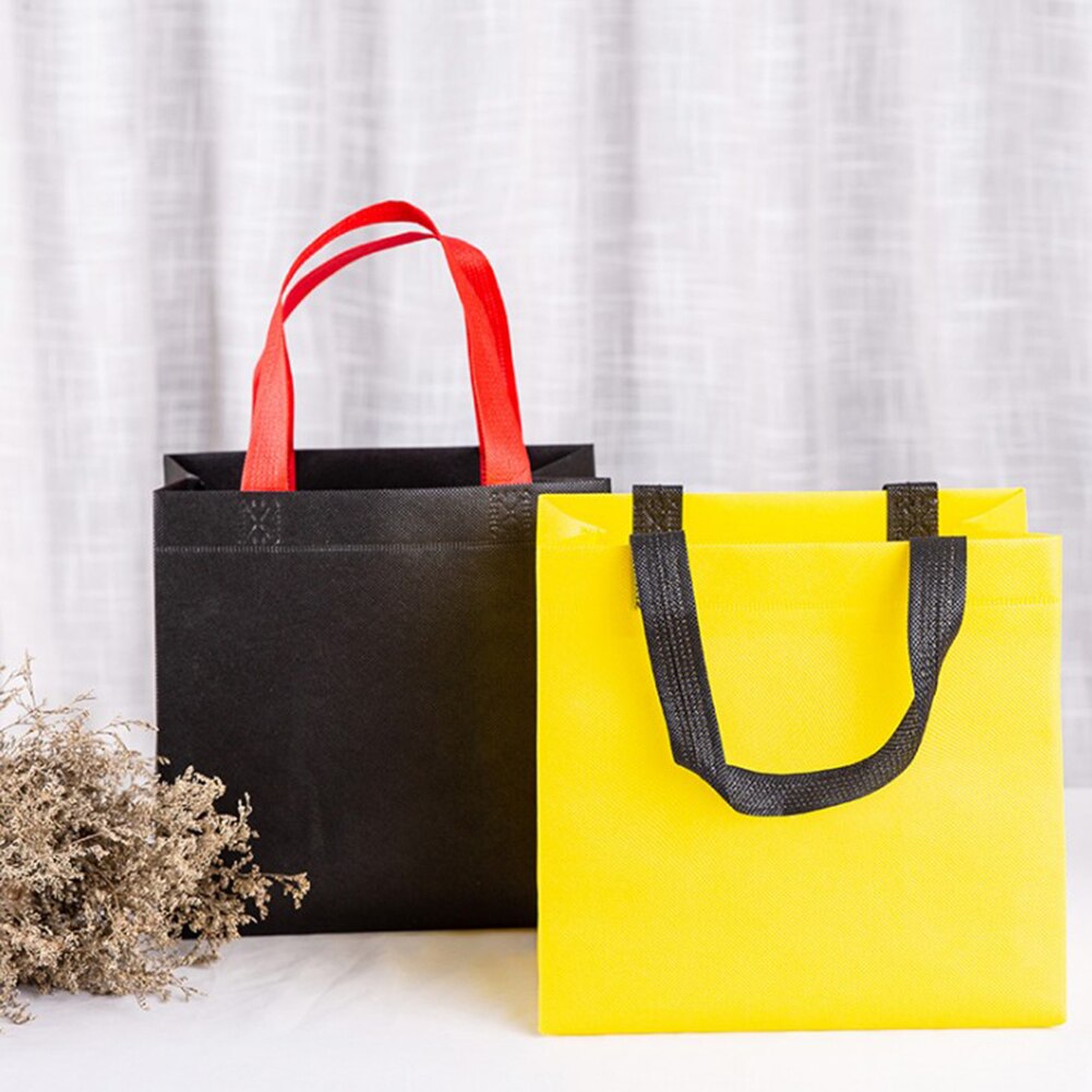 Women Foldable Shopping Bag Reusable Eco Unisex Fabric Non-woven Shoulder Fabric Bags Tote Grocery Bags Pouch lunch bag