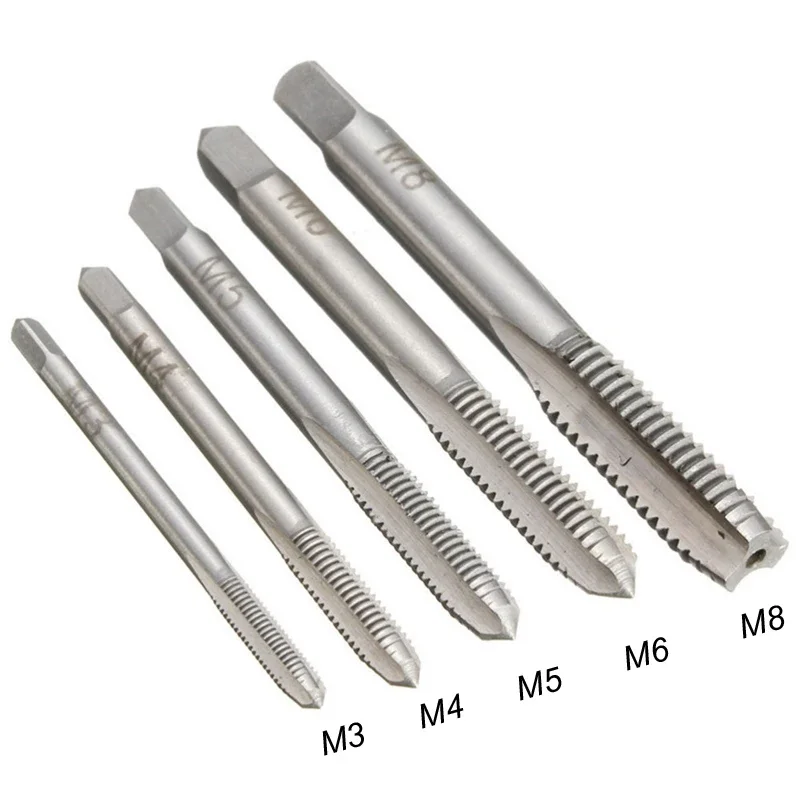 M3-M8 M5-M12 T-Handle Tap Wrench Set Adjustable Ratchet Key Tap Screw Holder Metric Male Thread Plug Mechanical Workshop Tools: Dark Grey