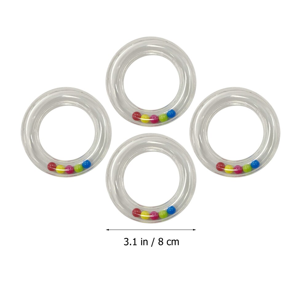 Hochet en plastique pour bébé, 4 pièces, anneau de sucette, DIY, accessoires