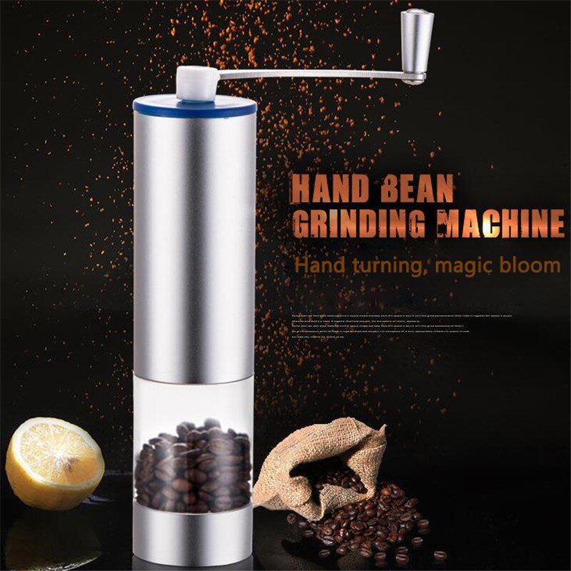 Mini manuel keramisk kaffekværn kaffehåndmølle kaffeudstyr justerbar kaffekværn kaffemølle med opbevaringskande
