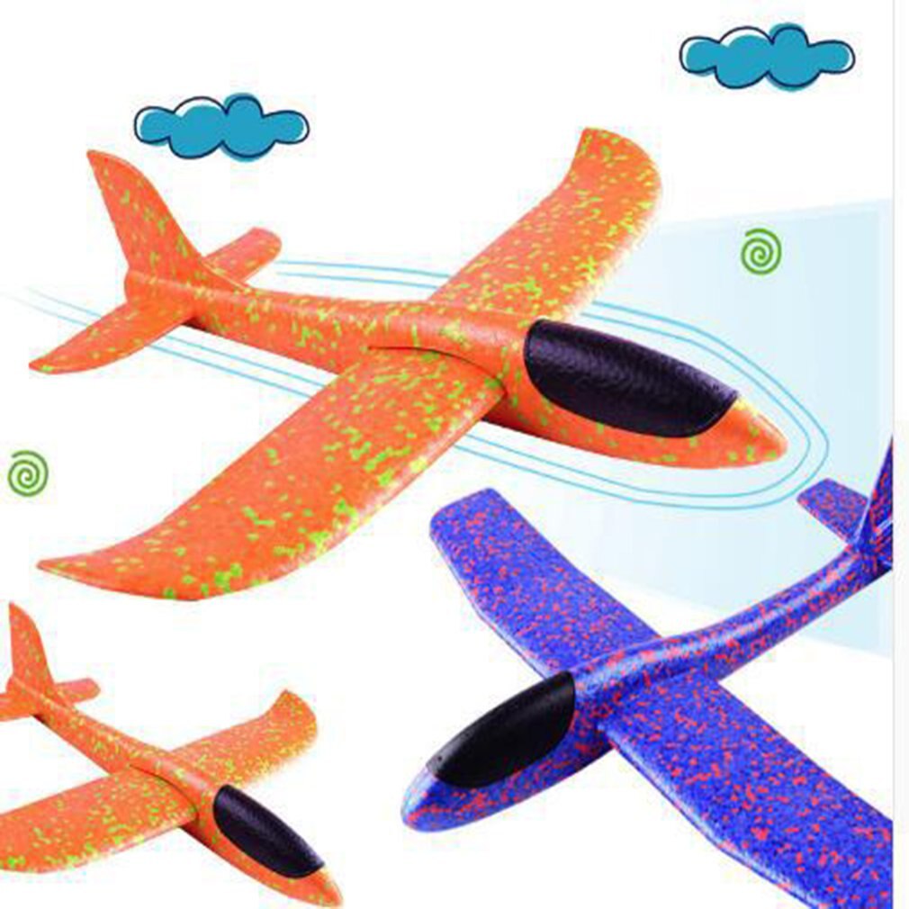 Led Form Airplane Hand Launch Throwing Glider Aircraft Inertial Foam EPP Airplane Toys Plane Model Outdoor Toys Educational