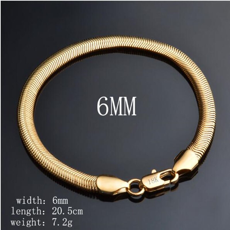 Zilveren kleur exquisite 6mm soft snake bone armband charm chain sieraden leuke mooie H164