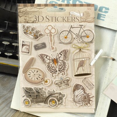 Diy 3d klistermærker scrapbog materiale metal cameo ramme sommerfugl blomst klistermærke fil album journalisering dekoration hobby håndværk