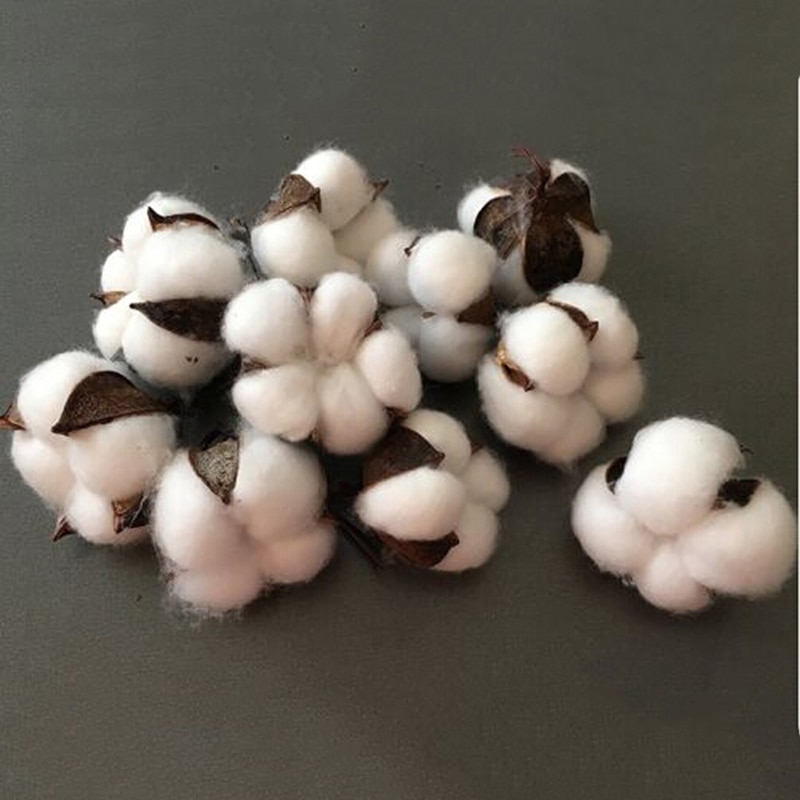 10 Stuks Van Natuurlijke En Synthetische Blend Katoen Bollen Ballen Voor Kransen Decor