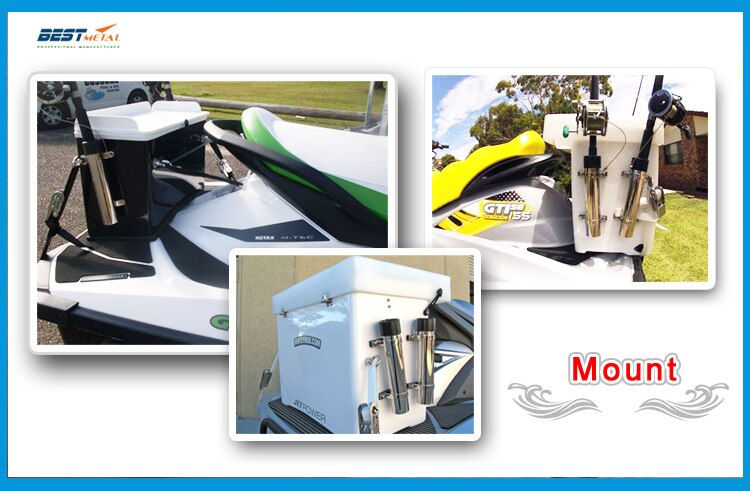 BEST METAL stainless steel 316L marine hardware fishing rod rack of fishing rod racks holder for fishing boxes